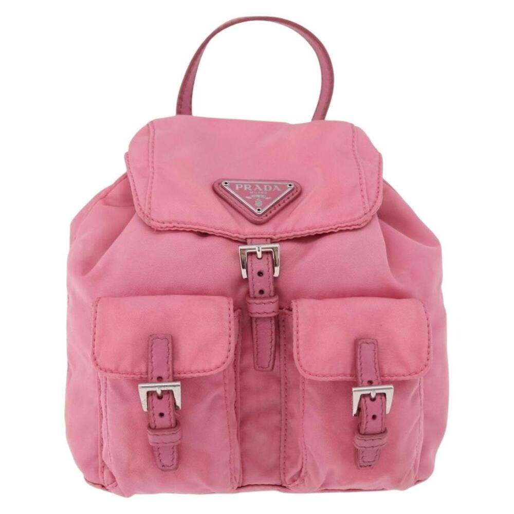 Prada Nylon Chain Shoulder Bag Pink